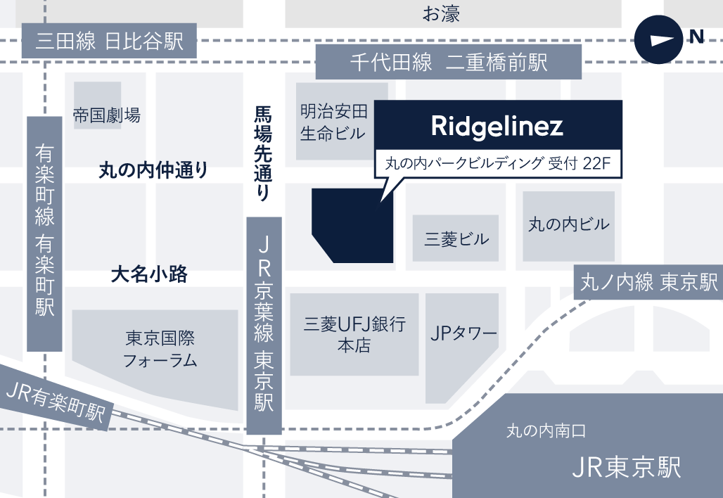 電車でお越しの場合